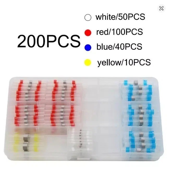 500/200PCS Waterproof Solder Stick Seal Sleeve Heat Shrink Butt Wire Connectors