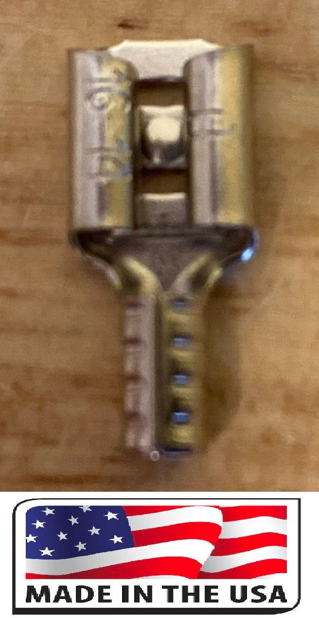 High Temp (100 Pack) 22-18 Ga Female Quick Connector 900°F Made in USA 1/4″