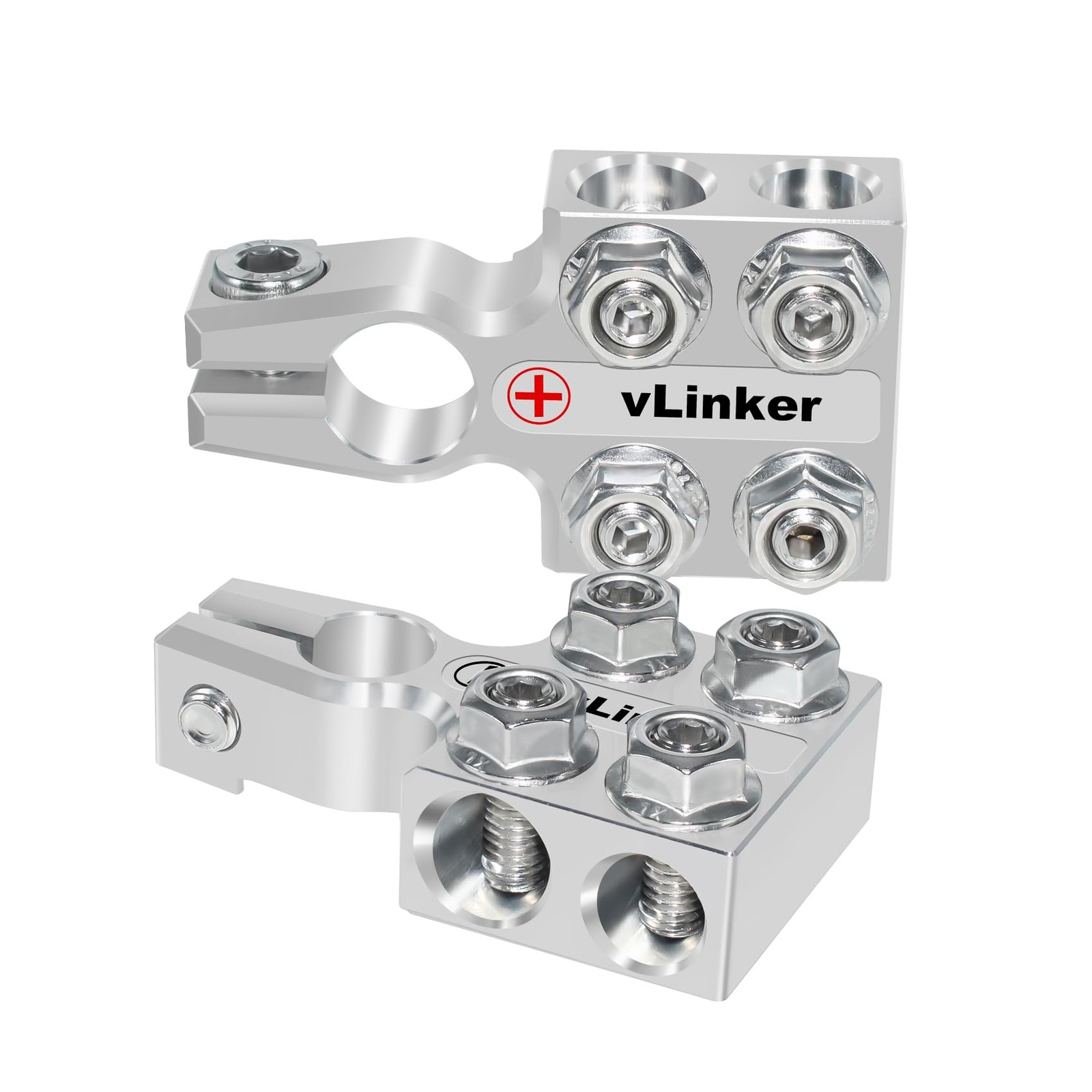 8Way Lead Acid Battery Terminal Connectors AGM Post Clamps 8AWG to 4/0 AWG