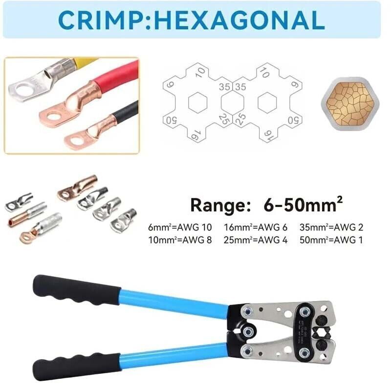 Terminal 140PCS Cable Lugs Copper Ring Crimp Car Battery Wire Connectors/Plier