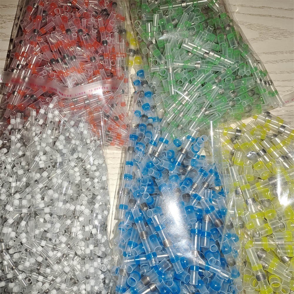 50-200Pcs New Solder Seal Sleeve Heat Shrink Wire Butt Connector Splice Terminal