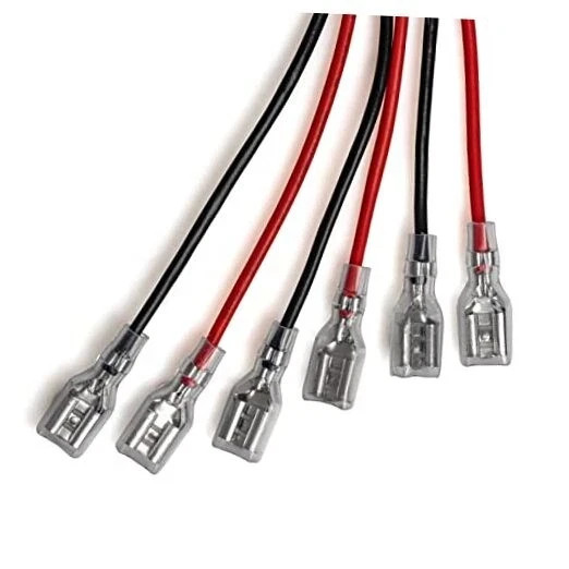 SLA Battery Terminal Leads, Female Spade Quick Connect/Disconnect 6.3mm F2