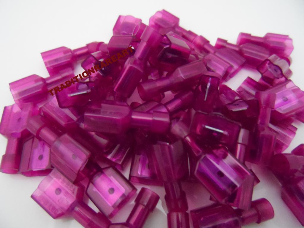 18-22 GAUGE 200 Pcs NYLON FULLY INSULATED QUICK DISCONNECT MALE .250 CONNECTOR
