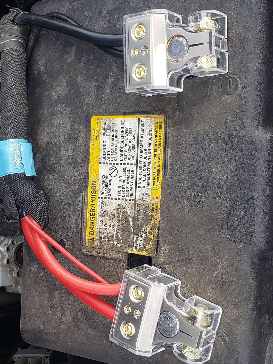 Heavy Duty Car Battery Connectors, 0/2/4/6/8/10 AWG, Top Post Multiple Battery