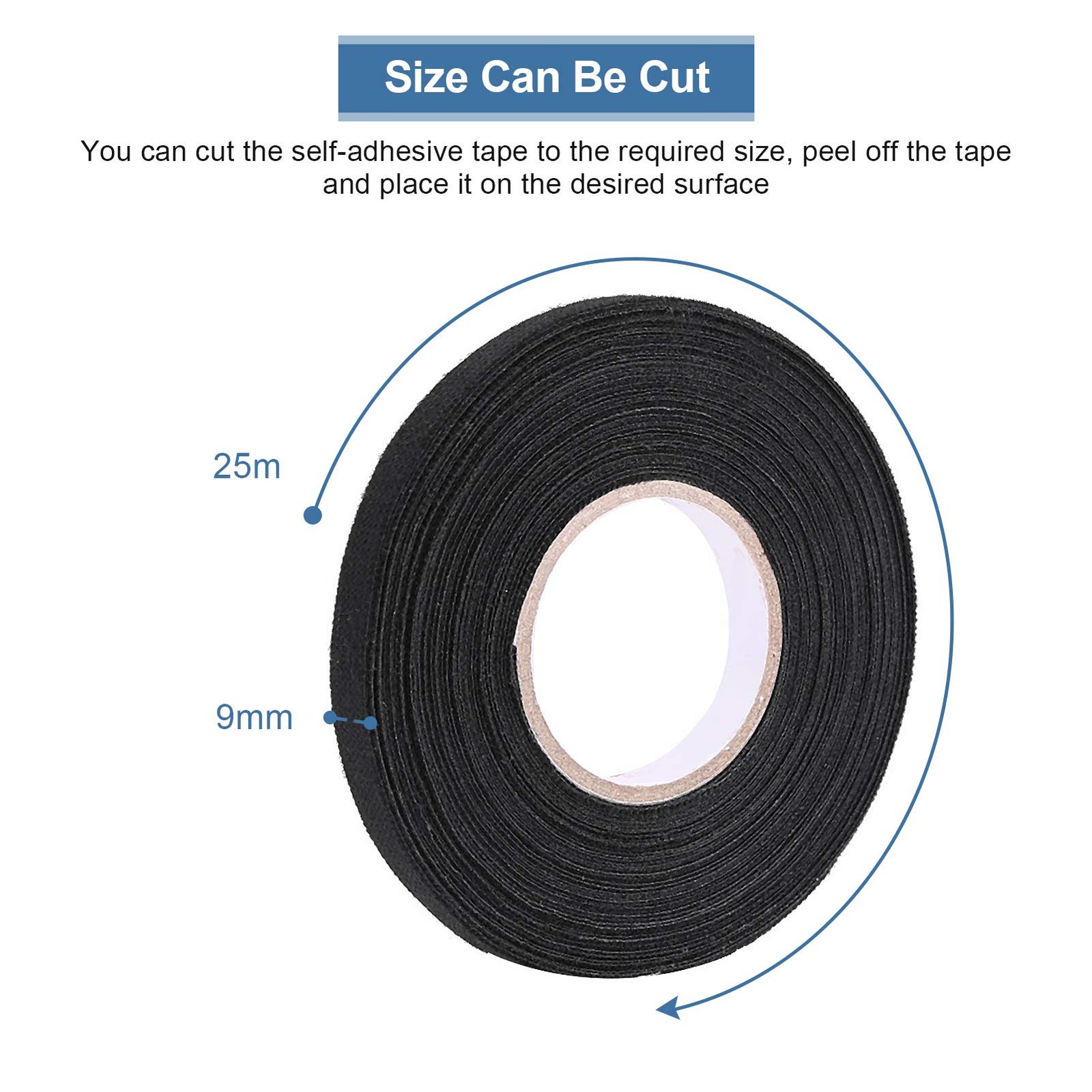 Keenso Multipurpose Car Wiring Harness Tape, Self Adhesive Anti Squeak Rattle…