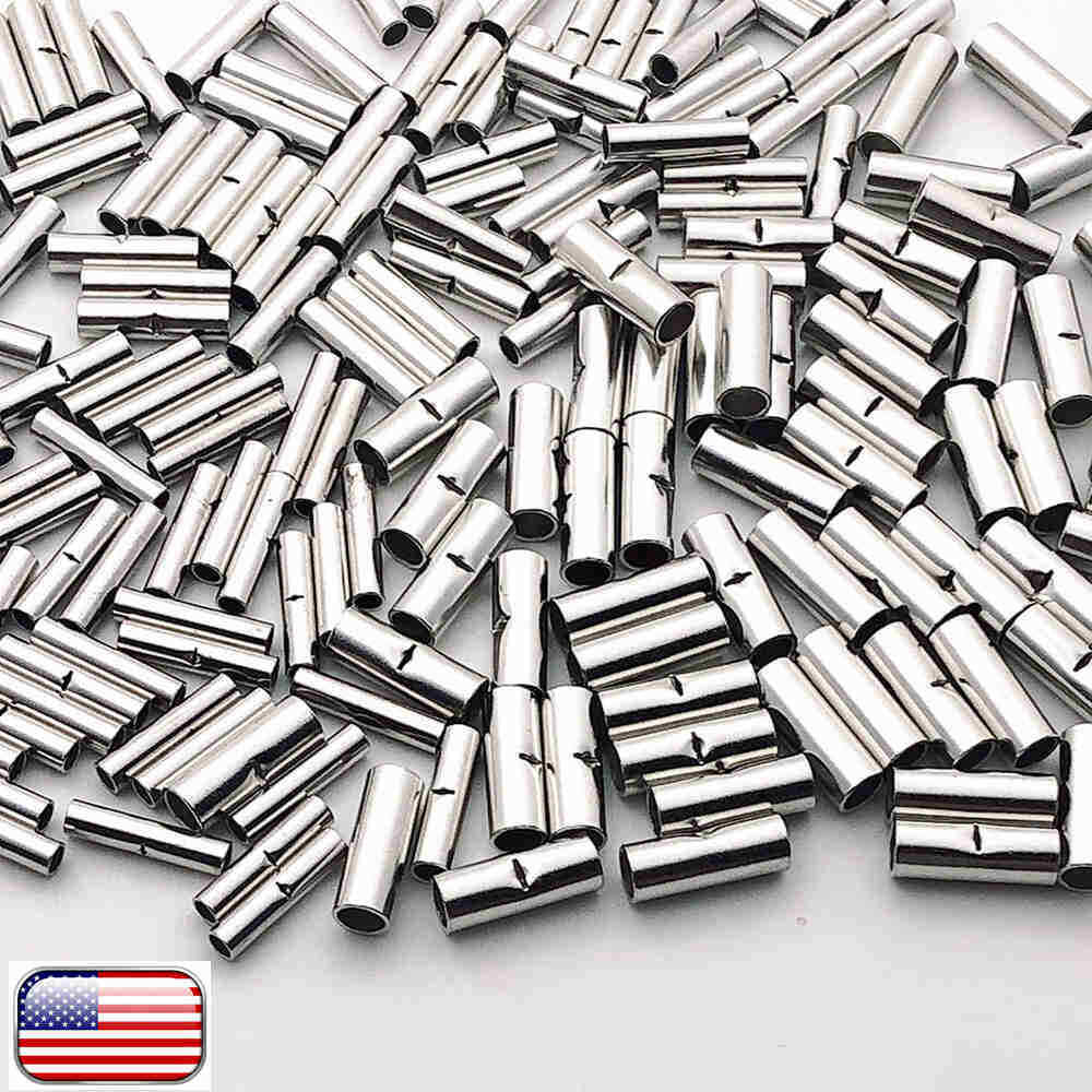 50-200× Straight Electrical Wire Connectors Ferrule Butt Splice Crimp Terminals