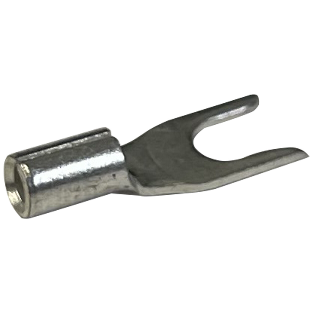 (100) Non-Insulated 16-14 AWG Spade Terminal #6 Fork Uninsulated Wire Connector