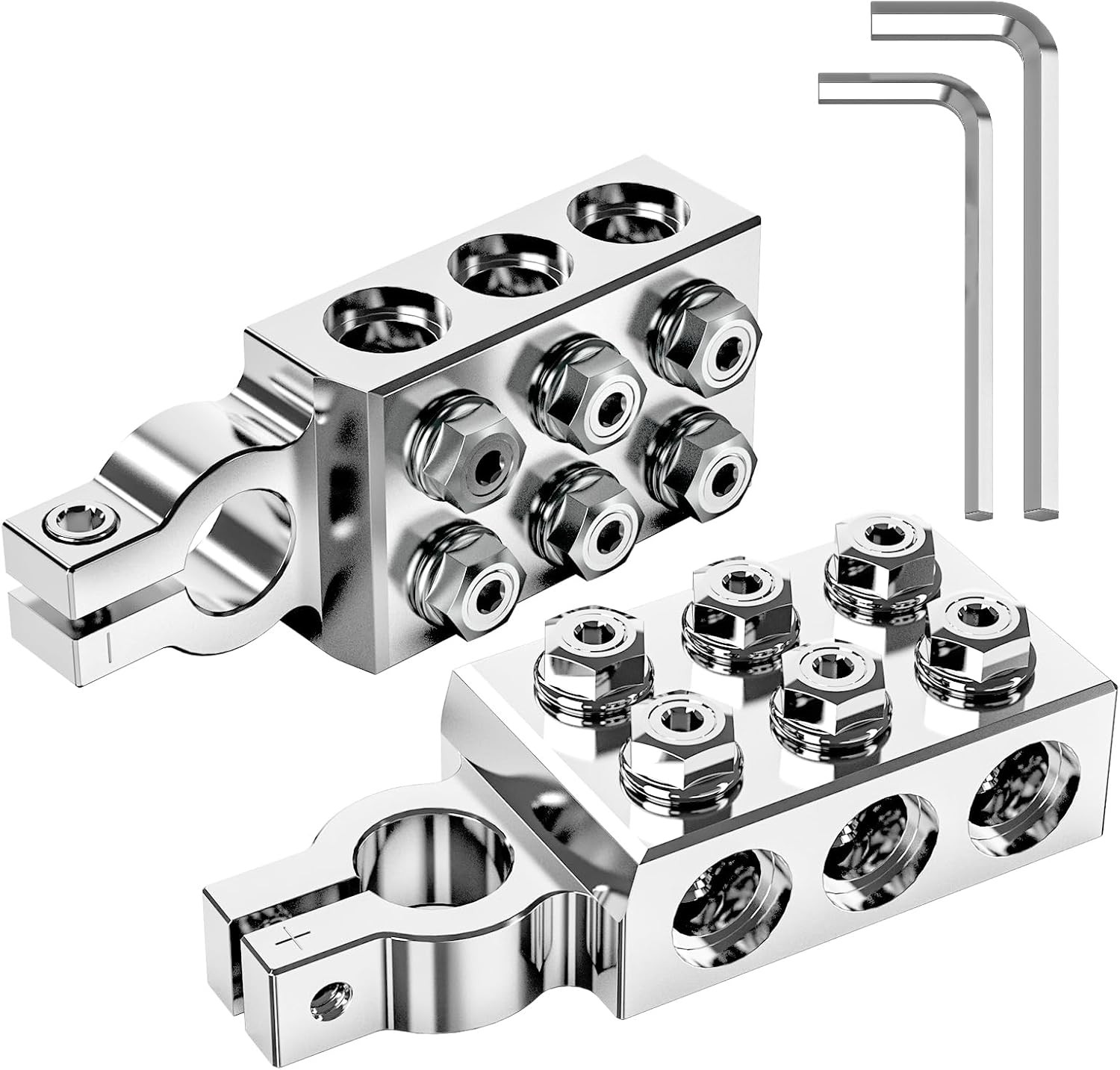 TOPDC 12-Way Battery Terminal Connector for Lead Acid, 8AWG up to 4/0 AWG