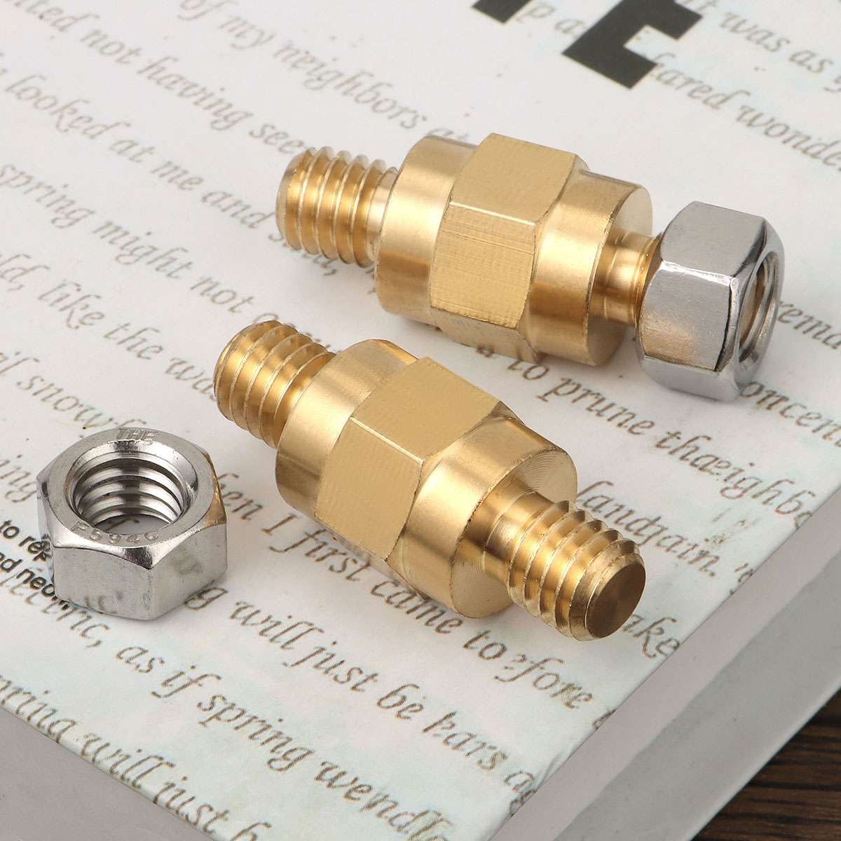 2pcs Side Post Battery Terminal 3/8″-16 Bolts Adapter Stud Extender Screws US