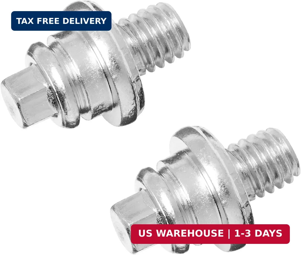 2PCS Side Battery Terminal Bolts 3/8-16 Heavy Duty Side Post Extender Stud Kit