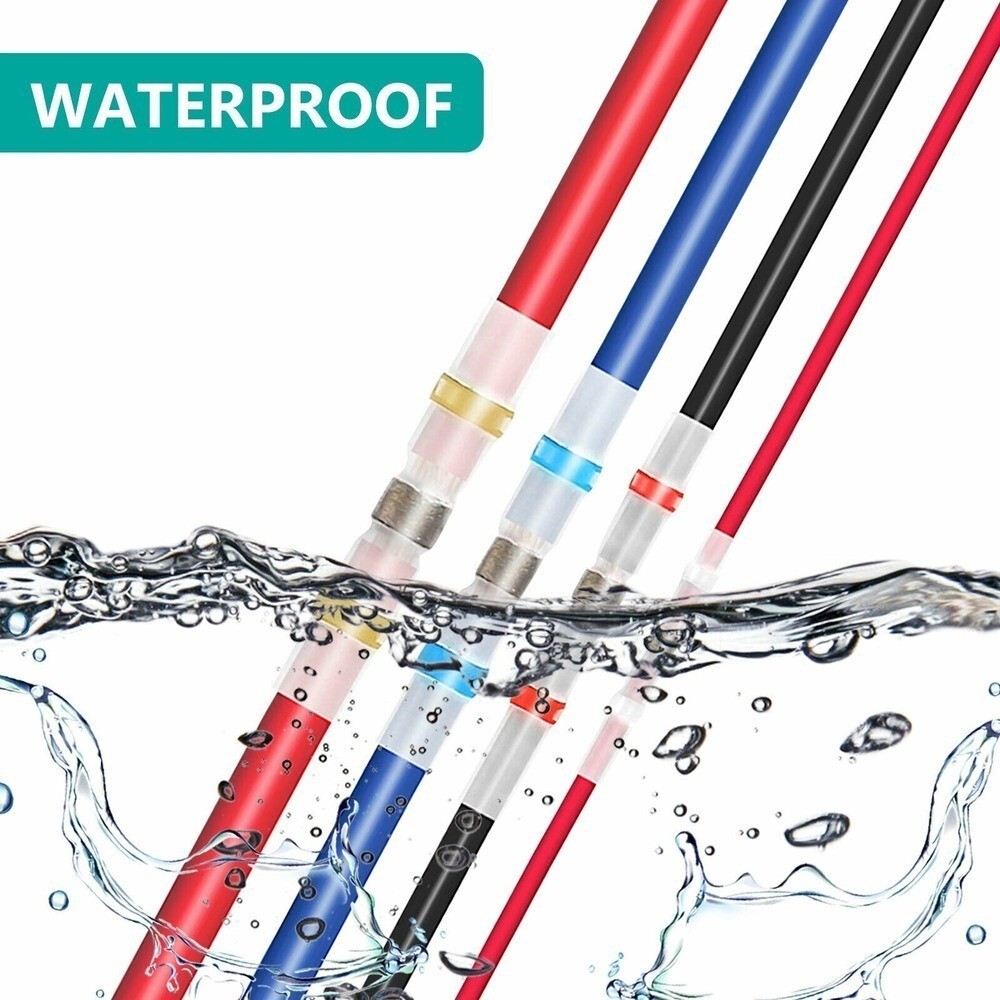 340PCS Solder Seal Sleeve Heat Shrink Butt Wire Connectors Waterproof Terminals