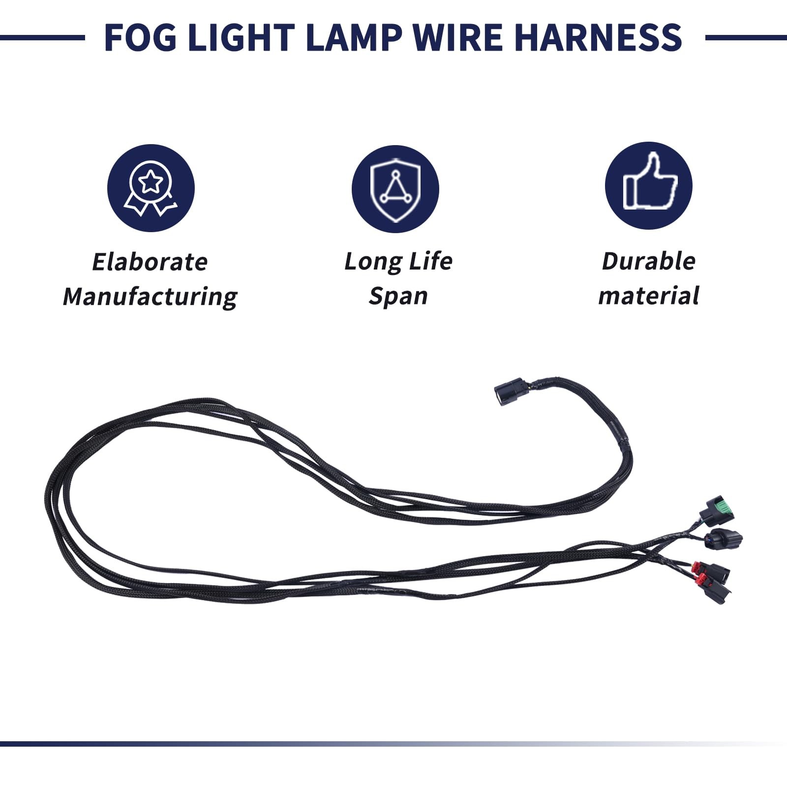 Front Headlight Fog Light Wire Harness Plug 68259674AA Compatible with Dodge …