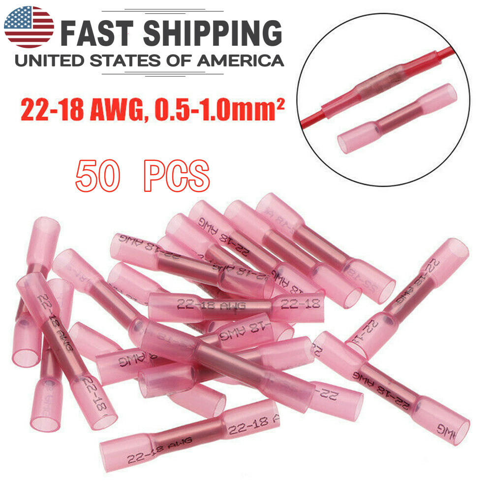 600/200x Heat Shrink But Connector Waterproof Electrical Wire Marine Butt Splice