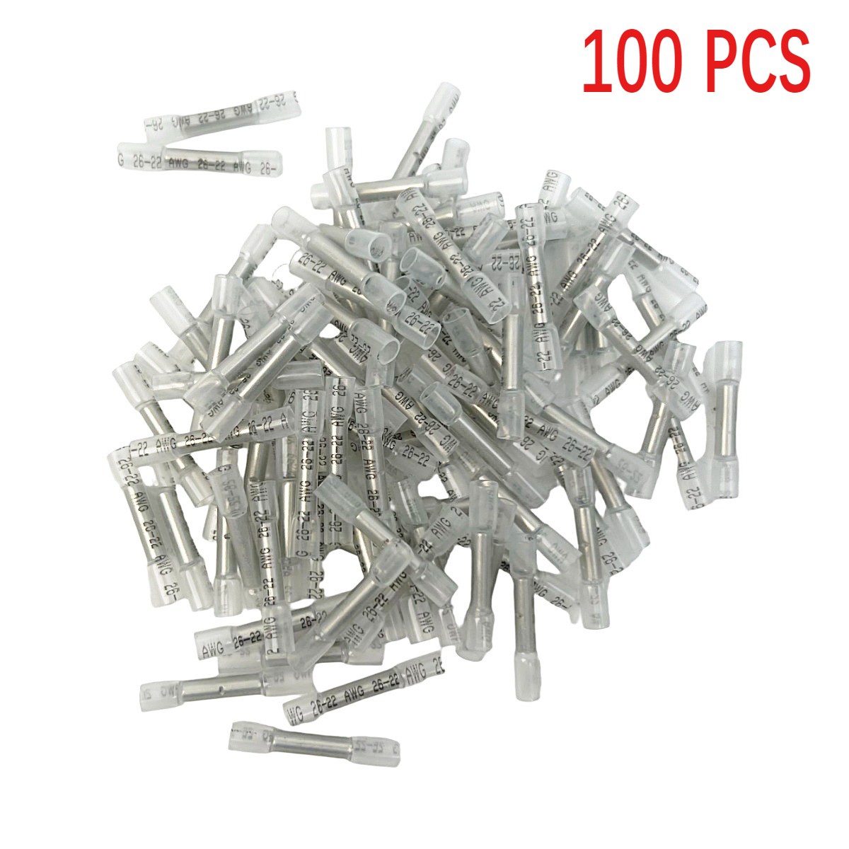 400/200x Heat Shrink Wire Butt Connectors 22-10AWG Terminals Waterproof Crimp