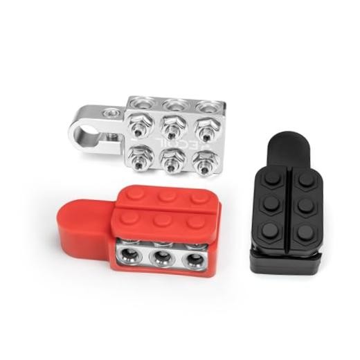 ABT12 12-Way Positive & Negative Battery Terminals Top Post | for SAE/DIN/EN