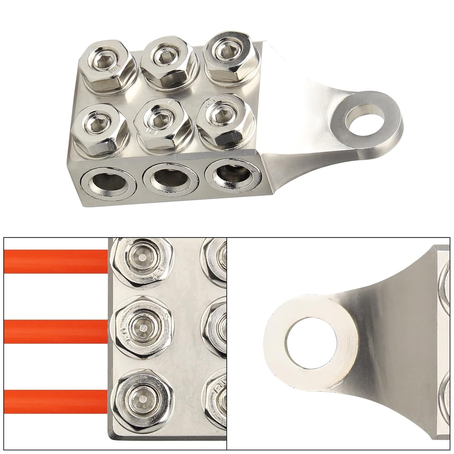 Battery Terminal Connectors,8 AWG up to 4/0 AWG Gauge,12-Way Battery Terminal…