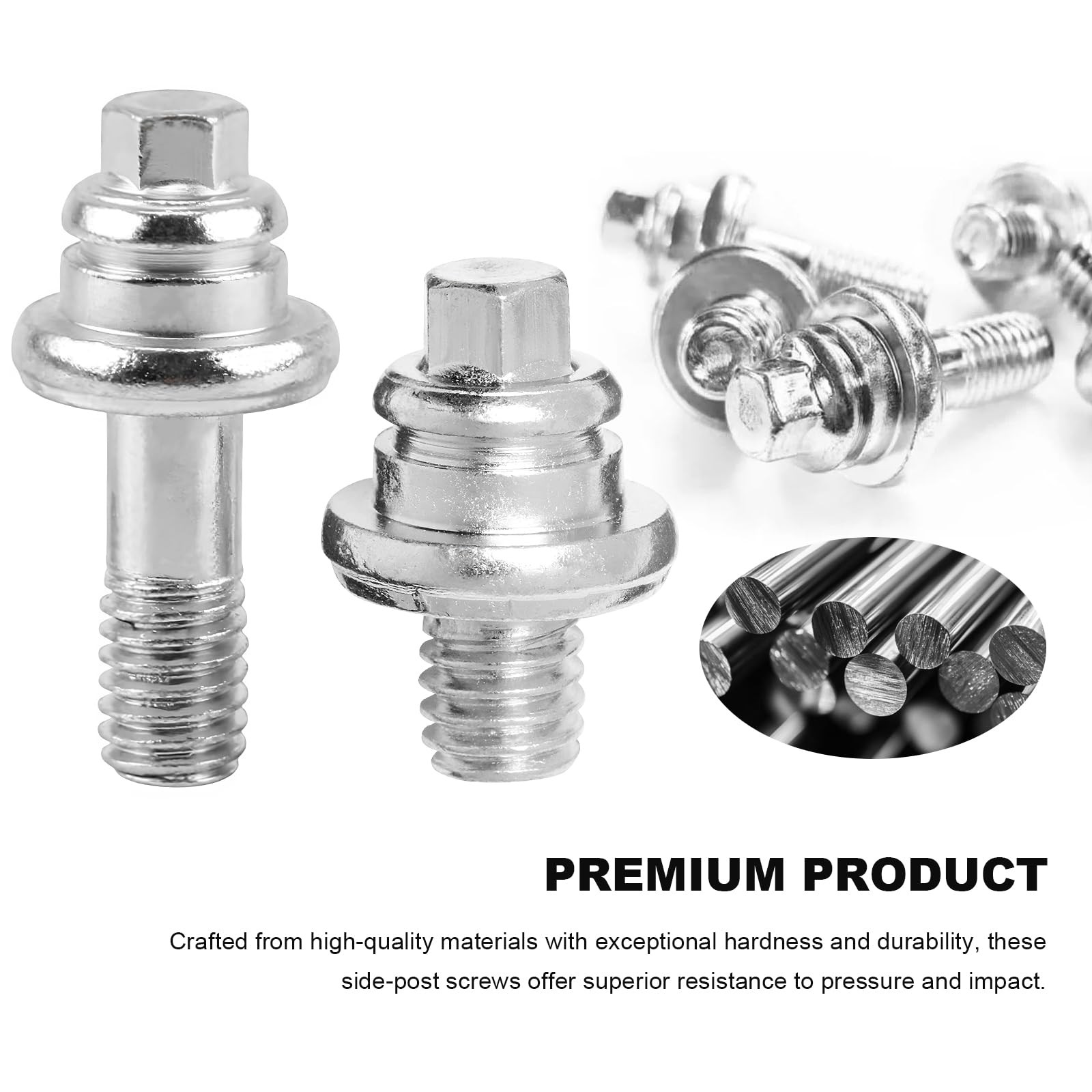 2PCS 3/8”-16 Battery Terminal Bolts,Q235 Steel Side Post Battery Bolts for Batt