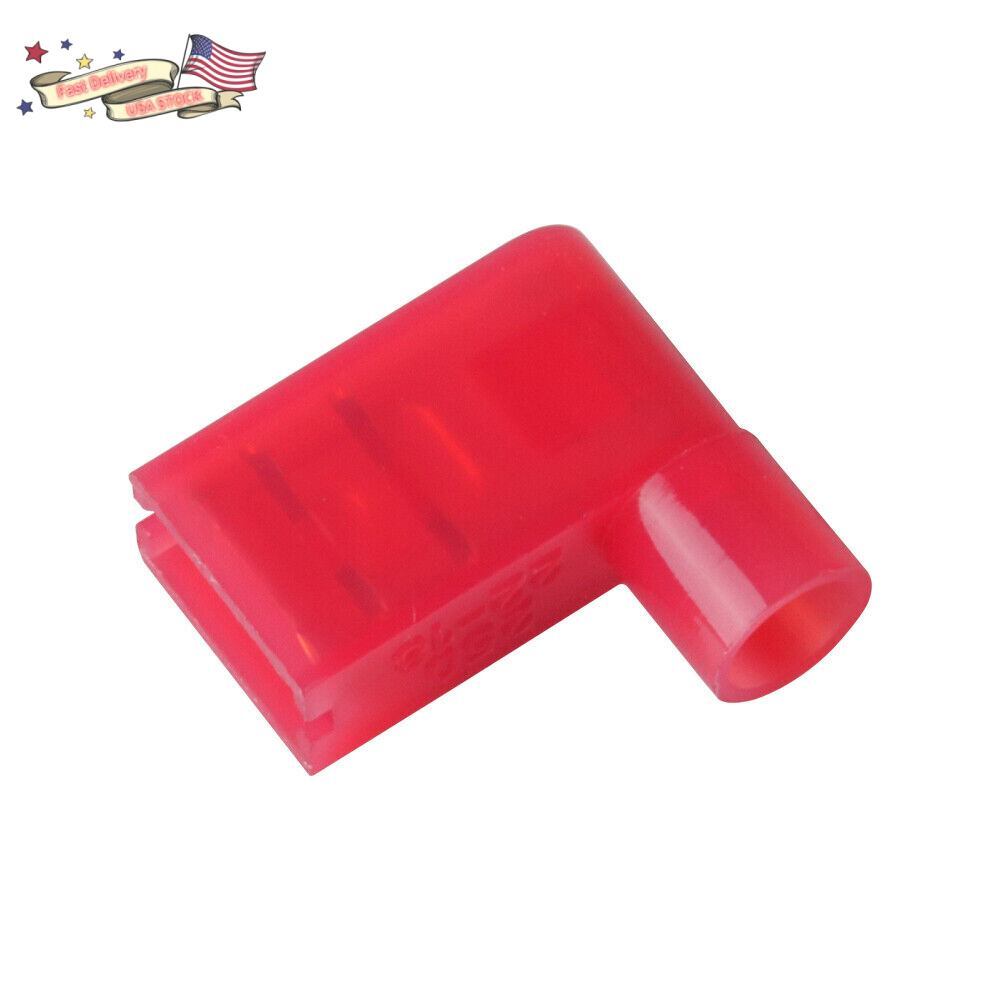 50pcs 22-16 AWG 90 Degree Nylon Flag Spade Female Insulated Terminals Connector