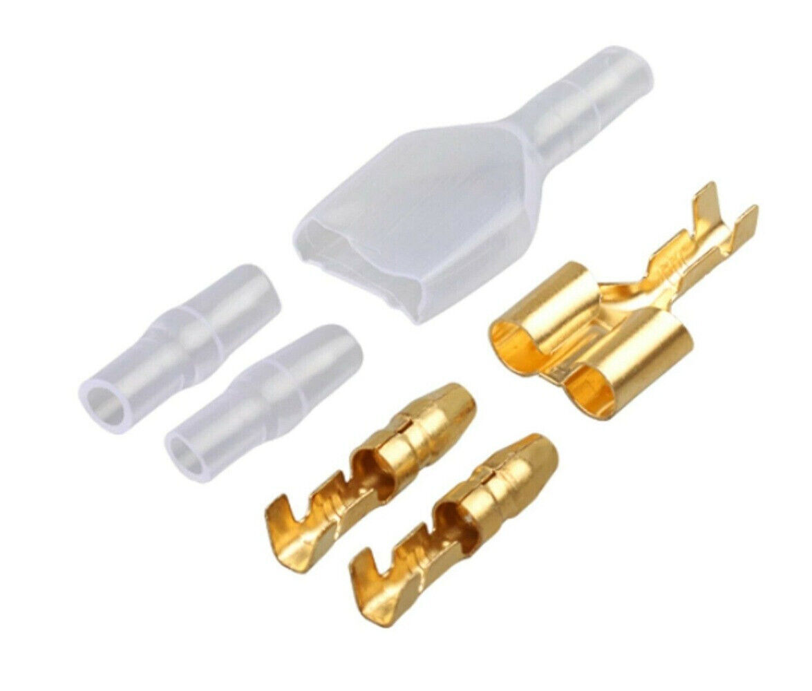 50 Sets 4.0 bullet terminal car electrical wire Splitter connector 4mm Connector
