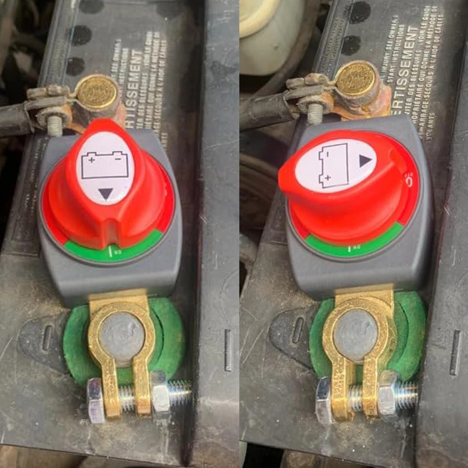 US Post Battery Disconnect Switch 12-48V Marine Battery Cut-Off Switch Isolator