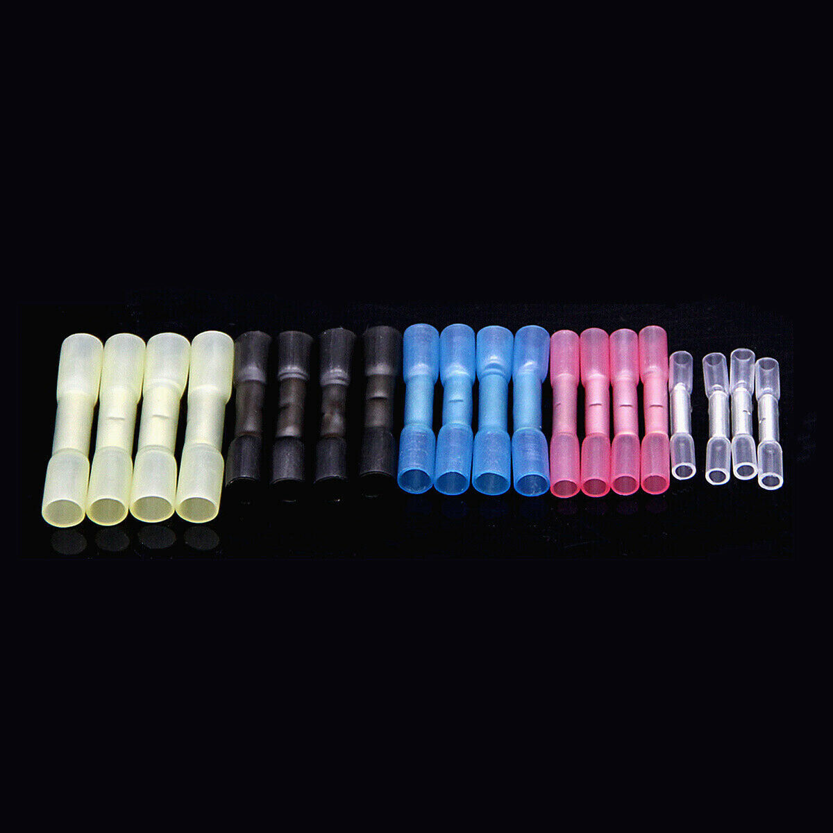 50-200PCS Waterproof Heat Shrink Butt Wire Splice Crimp Connectors Terminals Kit