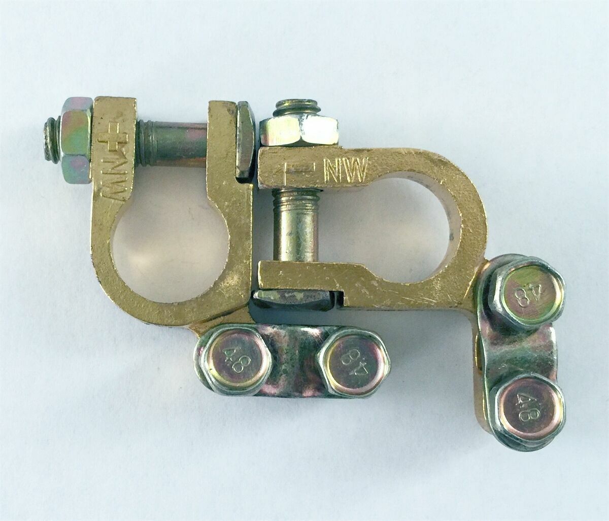 Universal Pure Brass Auto Car Replacement Battery Connector Terminal Clamp Clips