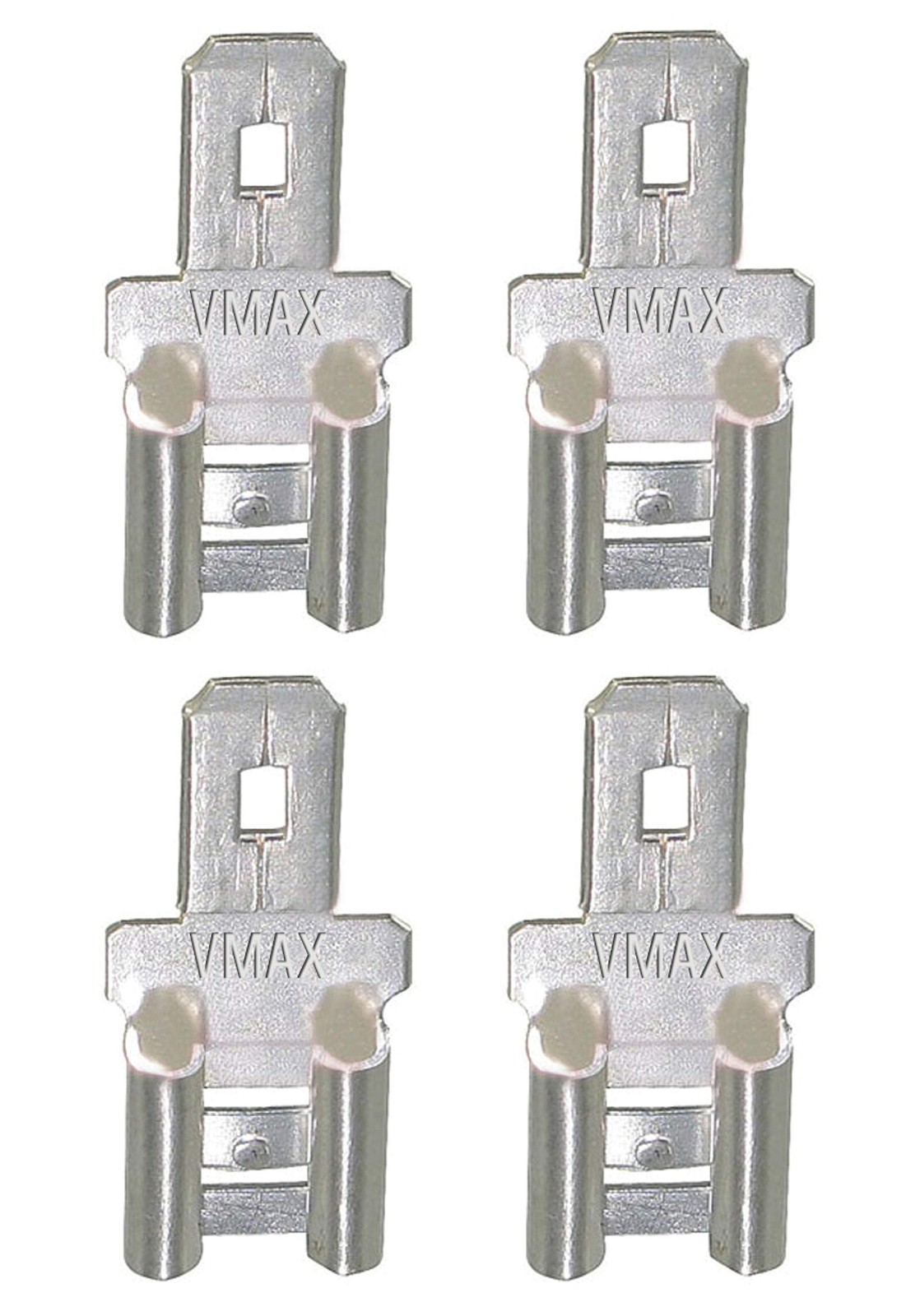QTY4 F2 TO F1 TIN PLATED 12V 5AH BATTERY TERMINAL ADAPTER 0.250” 0.187”