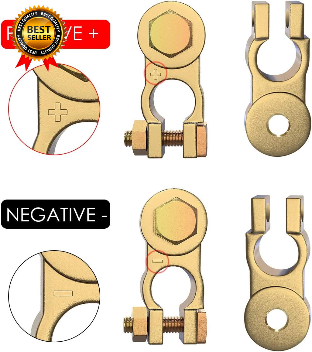 Battery Terminal Connectors Brass Copper Car Battery Terminal Ends Top Post
