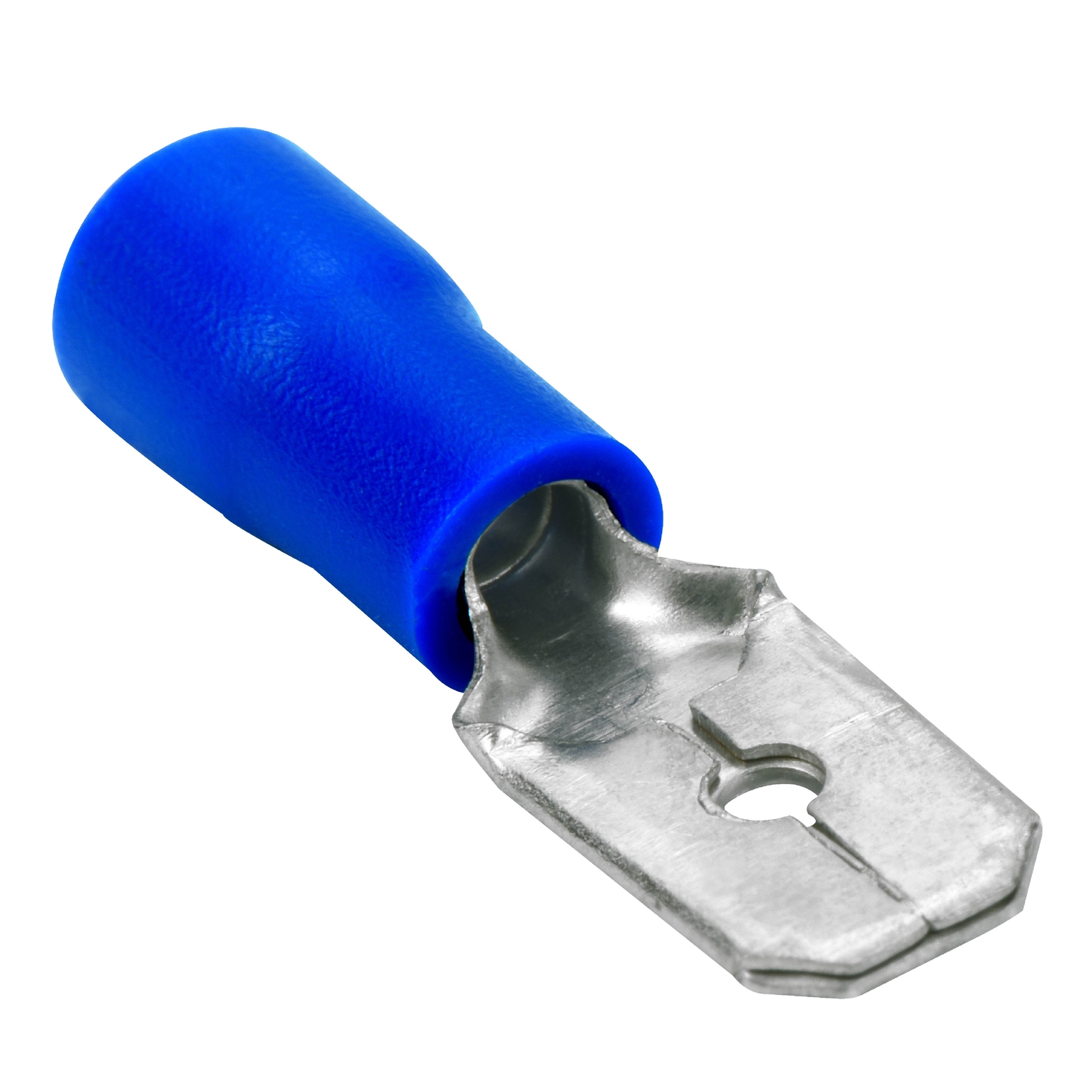 100 Vinyl Male Quick Disconnect Terminal 16-14 GA AWG gauge Blue 0.250″ Wire Car