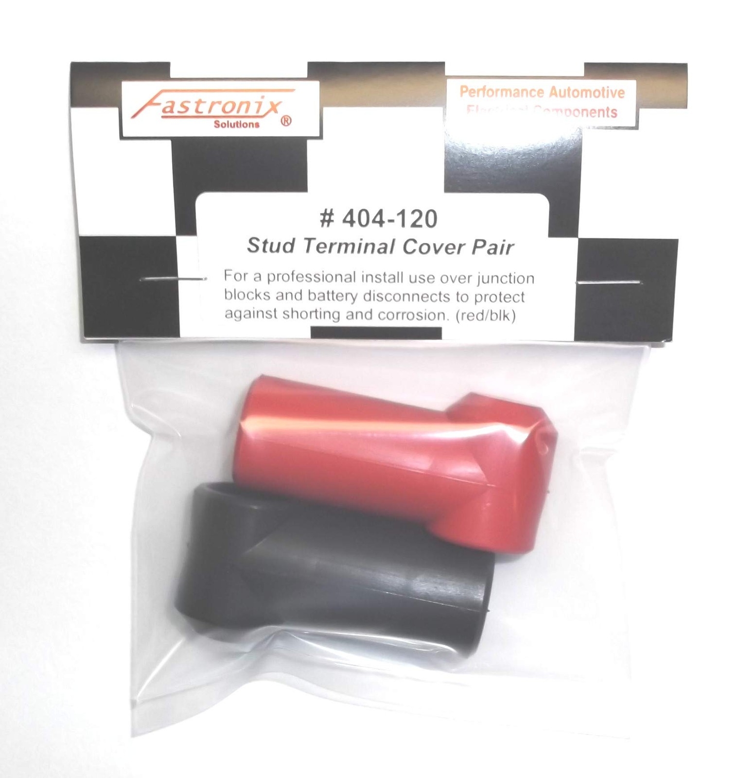 3/8″ Stud Terminal Covers Red and Black
