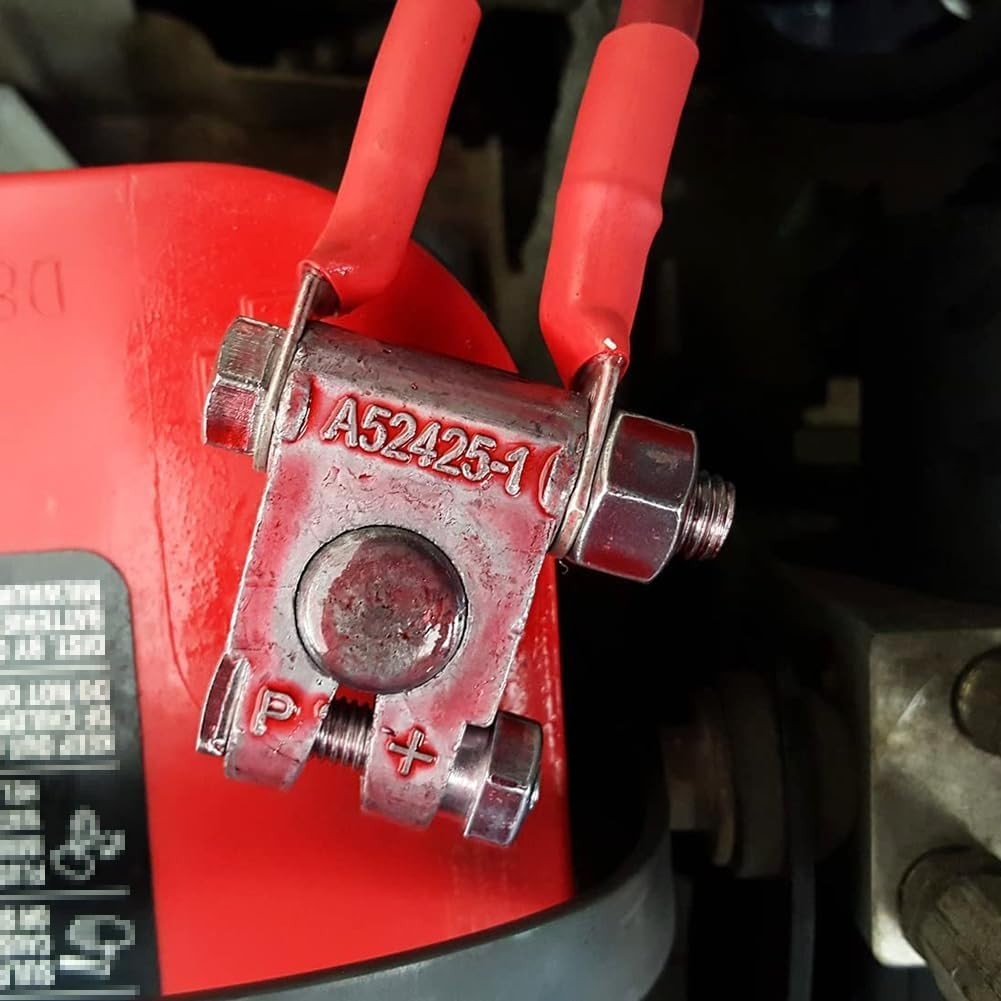 Military Spec Battery Terminal Set for Marine Car Boat RV Top Post Connectors