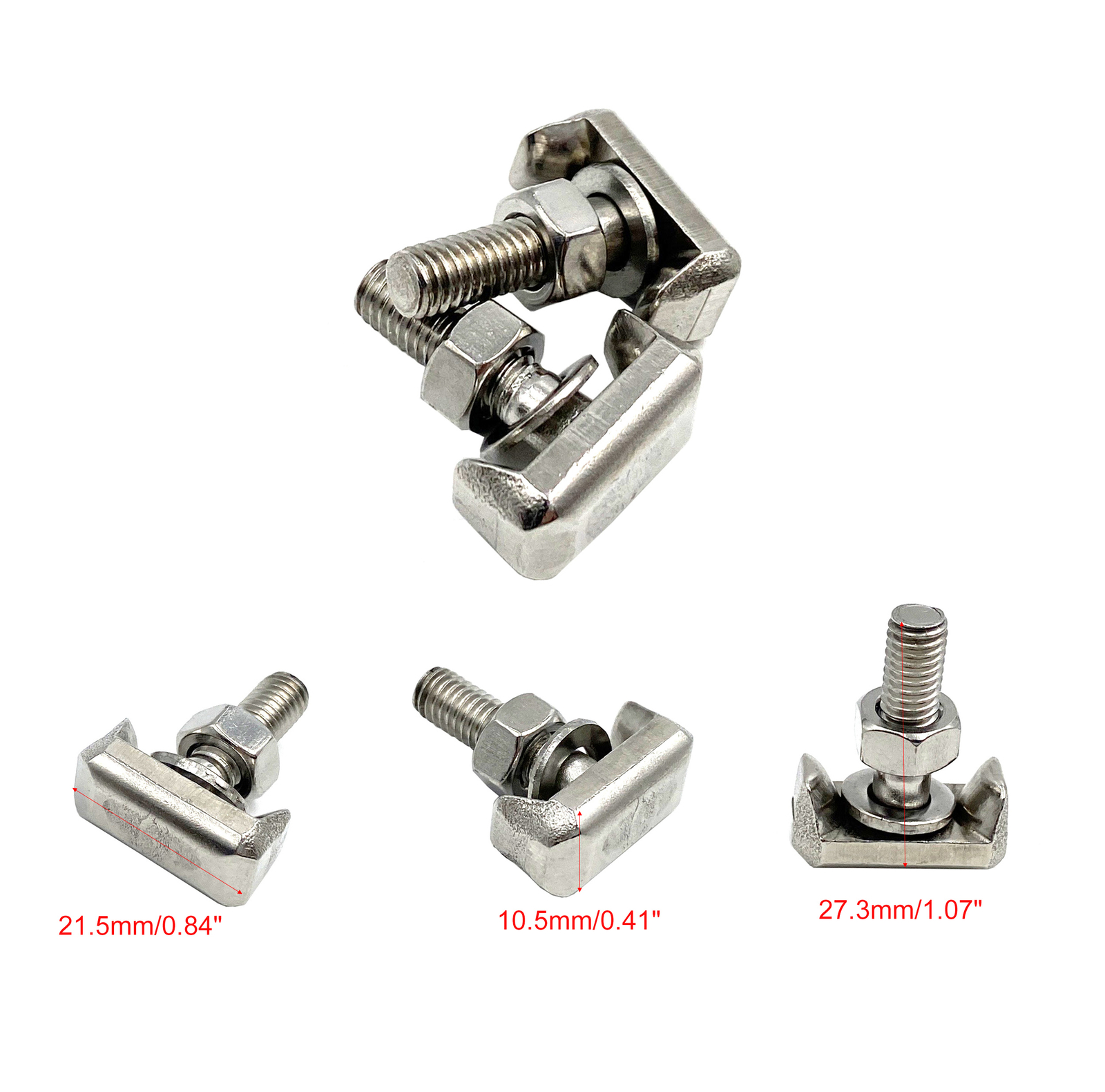6x New T Bolt Kit Car Battery Cable Terminal Extender for Part Number #19116852