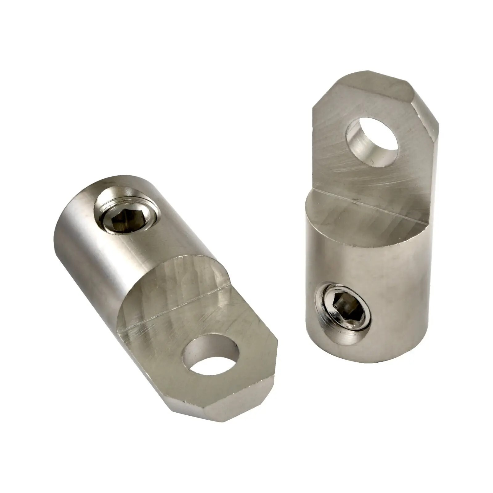 High Quality Heavy Duty Platinum 1/0 Gauge AWG Ring Terminals (Pair)