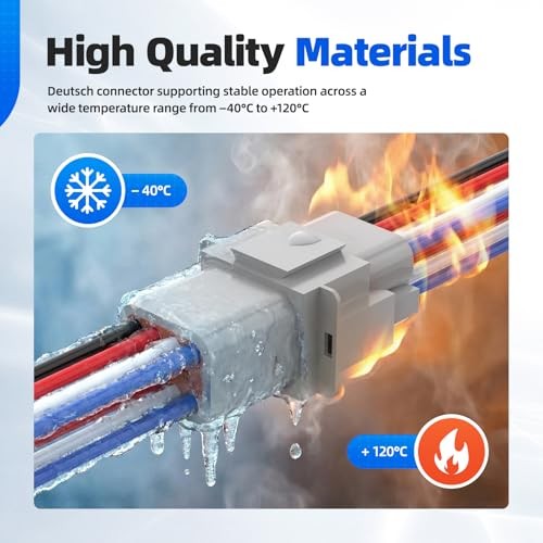 302PCS Deutsch Connector Kit, IP67 Waterproof Electrical Plugs DT