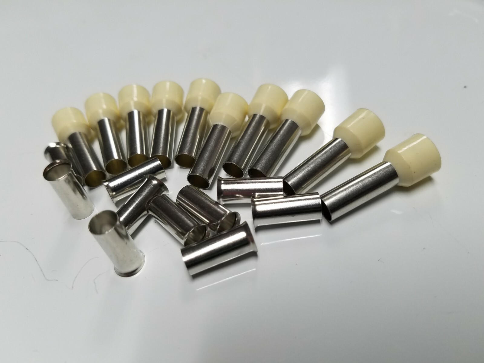 20pcs 6 Gauge Wire Ferrule Amplifier Power 6 AWG Tin Copper Amp + non insulated