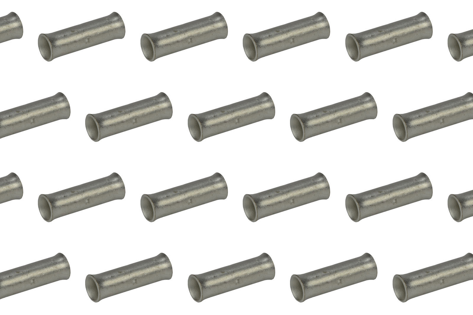 6 AWG TEMCo Butt Splice Connector Tin Plated Copper Uninsulated Gauge. 25 Pack