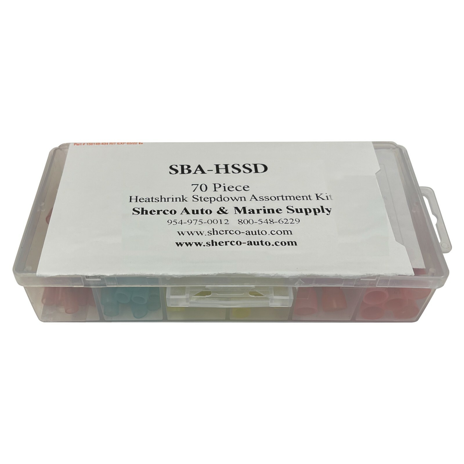 (70) Heat Shrink & Crimp Step Down Butt Splice Connector Assortment Kit – USA