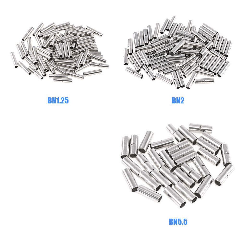 50x Bare Copper Wire Splice Butt 22-10AWG Connectors Ferrule Crimp Terminals