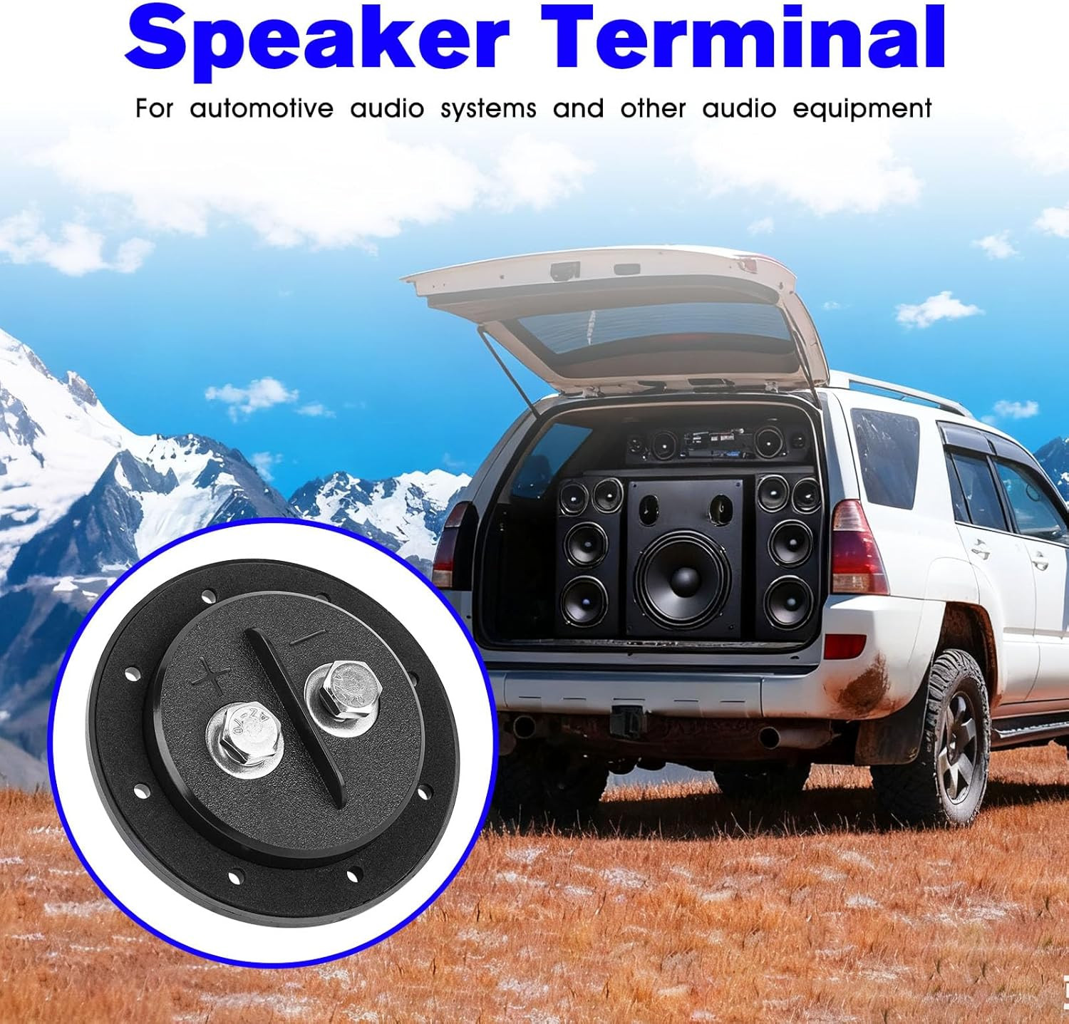 Replacement SMD Speaker Terminal, Car Subwoofer Terminal Cup for SMD 1 Channel S
