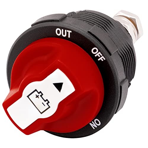 12-32V Marine Battery Disconnect, Panel Mount Switch