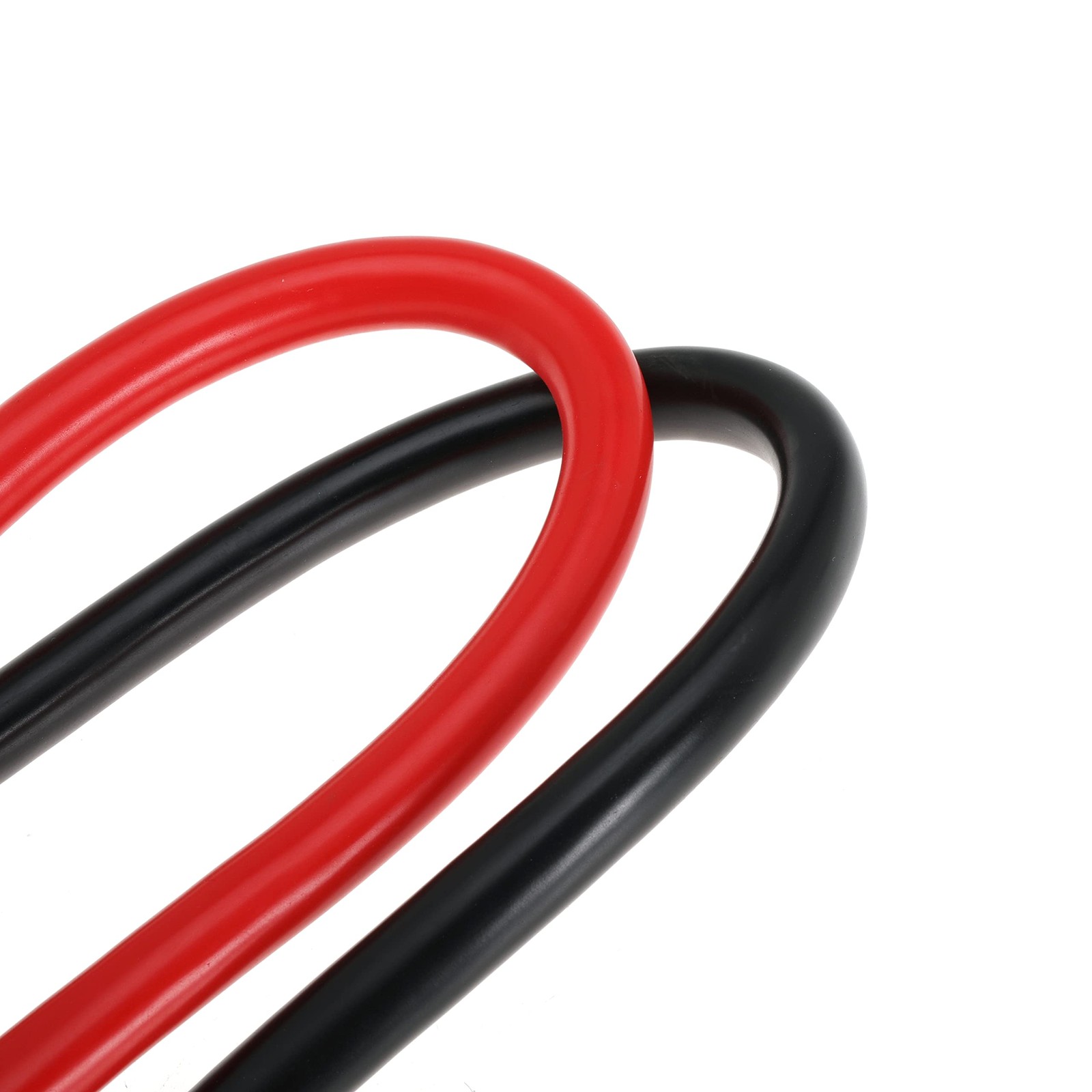 TUELETFU 2 AWG Battery Cable 2FT Black Copper Lugs