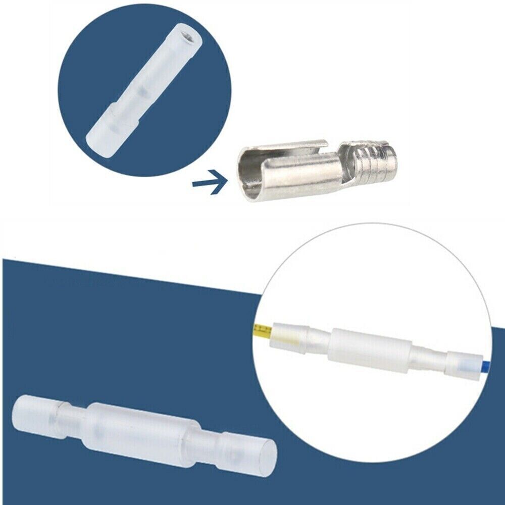 50Pcs Nylon Insulated Female&Male Bullet Wire Crimp Connector Terminals 26-10AWG