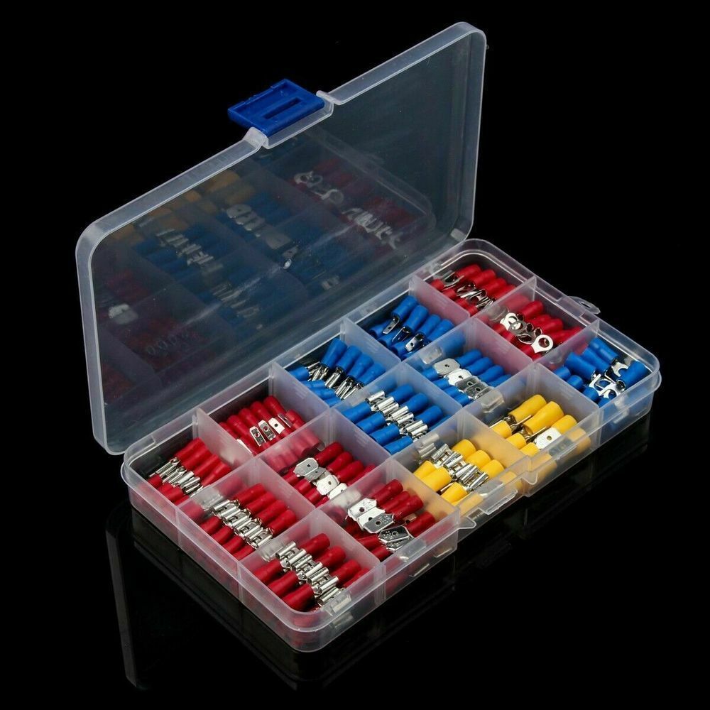 280Pcs Assorted Insulated Electrical Wire Terminals Crimp Connectors Spade Kit