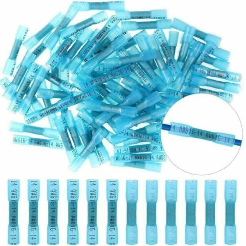 500/300PCS 22-10AWG Heat Shrink Butt Wire Splice Connectors Seal Crimp Terminals