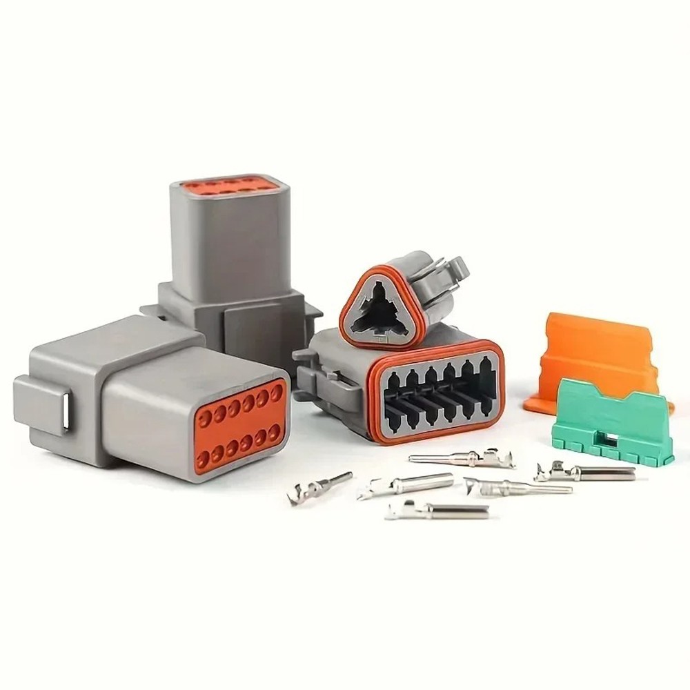 188Pcs/1Set Heavy Duty Deutsch DT Waterproof Connector Kit 2-12 Pin for Vehicles