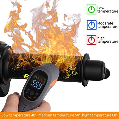 12V Heated Grip Wraps for Motorcycle/ATV/Snowmobile, Direct Battery or Acc