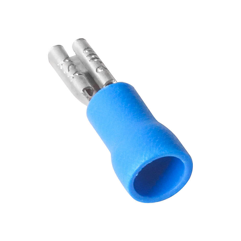 50Pcs Blue FDD2-110 2.8mm14-16 AWG Insulated Female Spade Wire Crimp Terminals