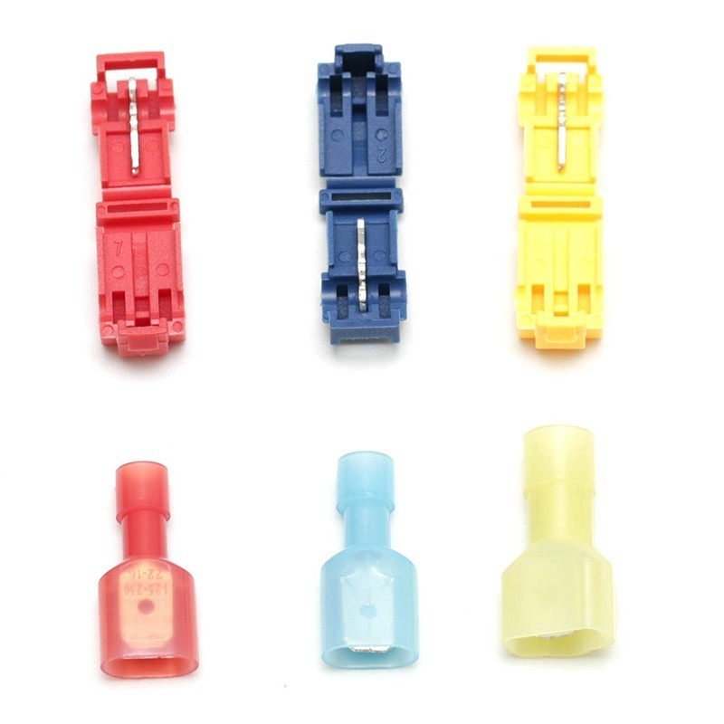 240/60 T-Taps Wire Terminal Connectors Insulated Quick Splice Combo Kit 22-10AWG