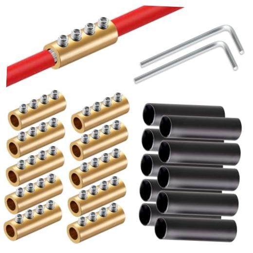 GRZWAYS 6 8 10 AWG Gauge Wire Connector Nut Kit, 80A Splicing Quick 10 sets