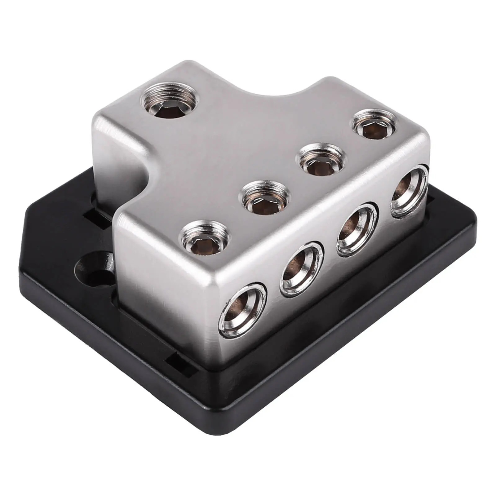 NEW SKAR AUDIO X1 1/0 OR 4 GA INPUT TO X4 4 OR 8 GA OUTPUTS DISTRIBUTION BLOCK